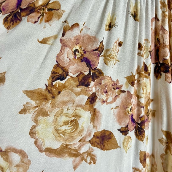 Posh Peanut Reese Floral Long Sleeve Twirl Dress 2 - Picture 3 of 4